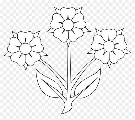 free flowers clipart|flower clip art free black and white.